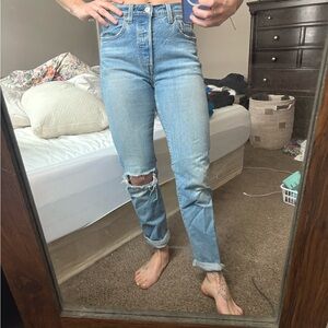 Levi's Light Blue Straight Leg Women's Jeans